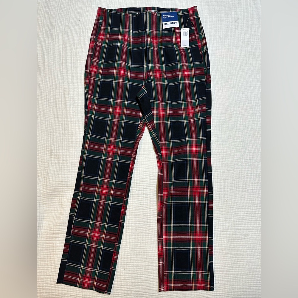 Old Navy Plaid Mini Skirt - Red & Green - Size 8